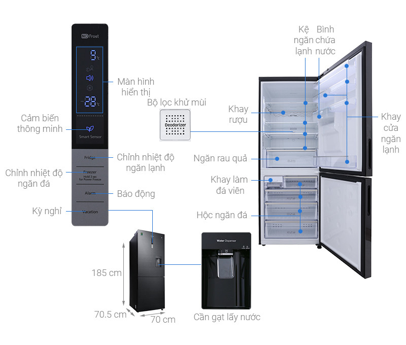 Tủ lạnh Samsung Inverter 458 lít RL4364SBABS/SV - Hàng chính hãng (chỉ giao HCM)