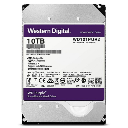 Ổ cứng 10TB WD Purple WD101PURZ - Hàng Chính Hãng