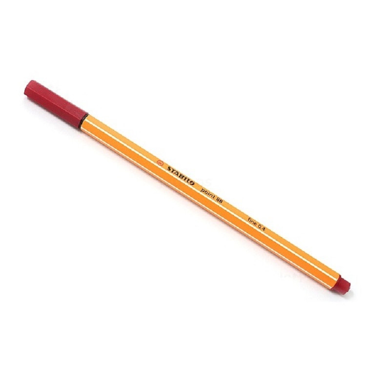 Bút lông kim Stabilo Point 88 - 0.4mm - Màu đỏ sẫm (88/50)