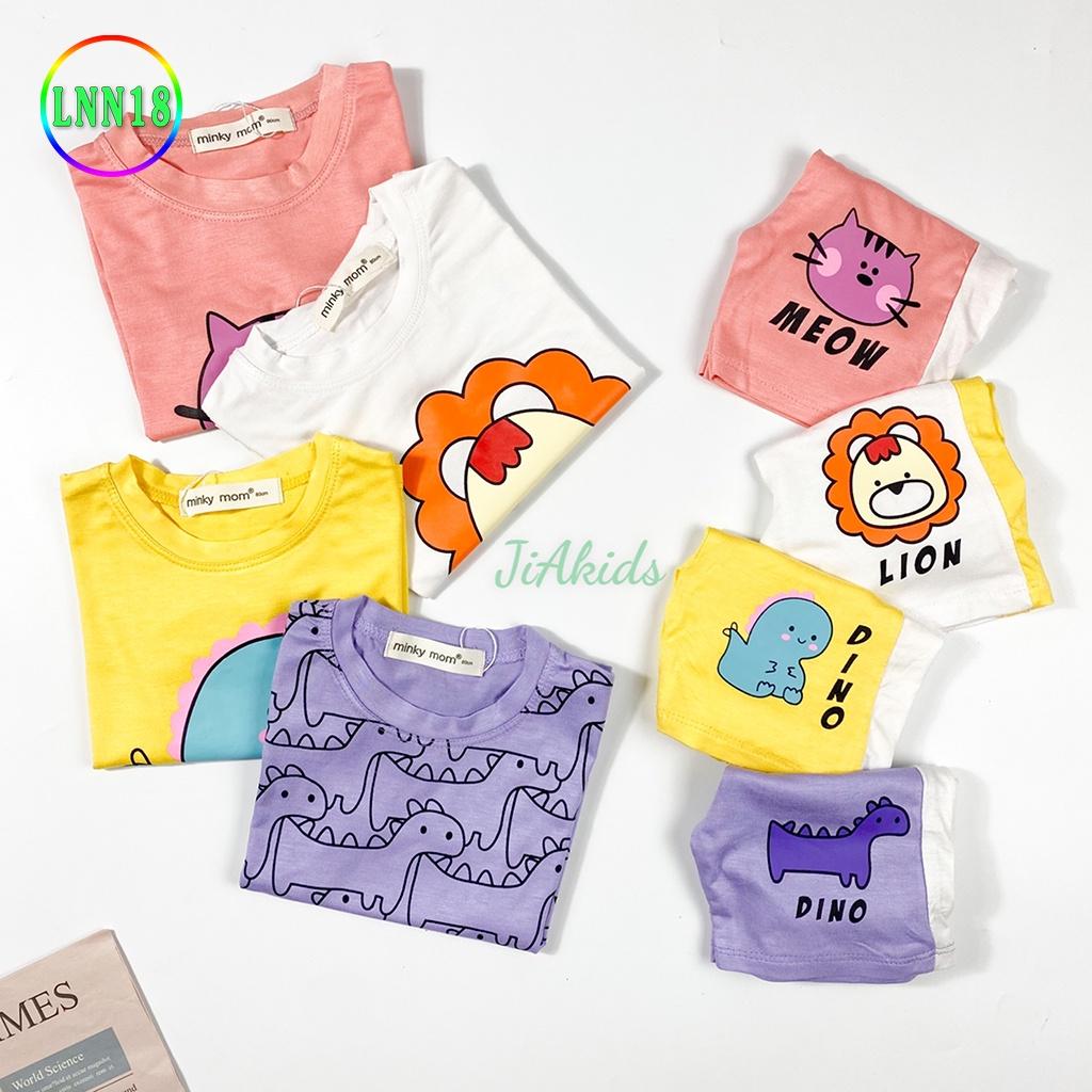 Bộ Cộc Tay Cho Bé LNN18 Đồ Bộ Thun Lạnh Cao Cấp Mềm Mịn Thoáng Mát, Dễ Chịu, Thoải Mái Cho Bé