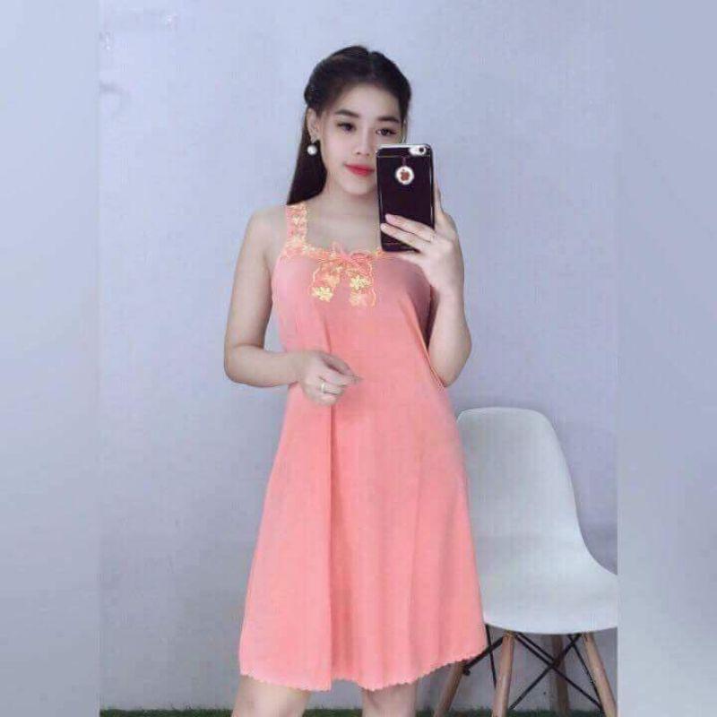 Đầm Thun Lạnh Loại 1 Ảnh Thật Size 40_55kg