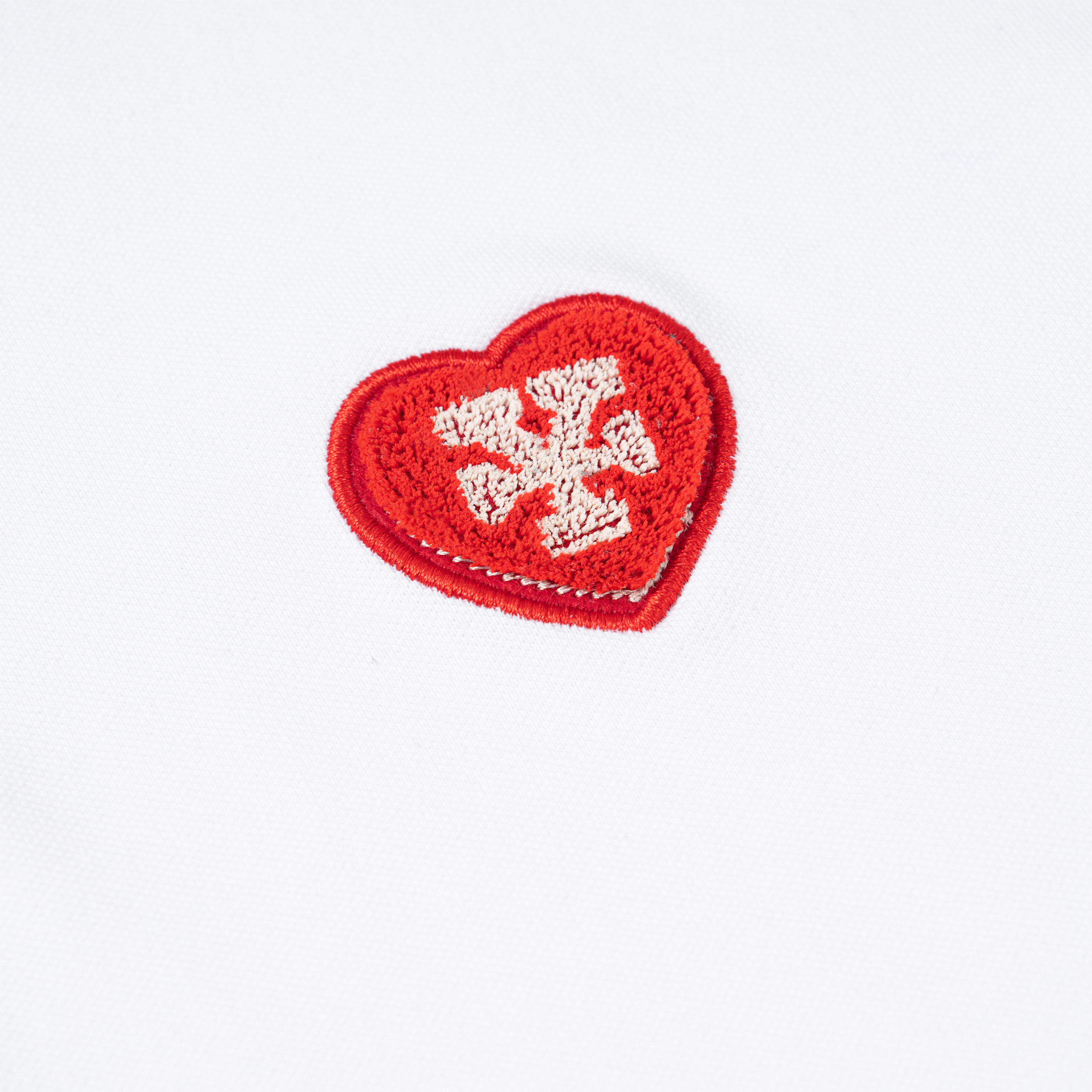 Áo Thun DirtyCoins Heart Patch Regular Polo - White