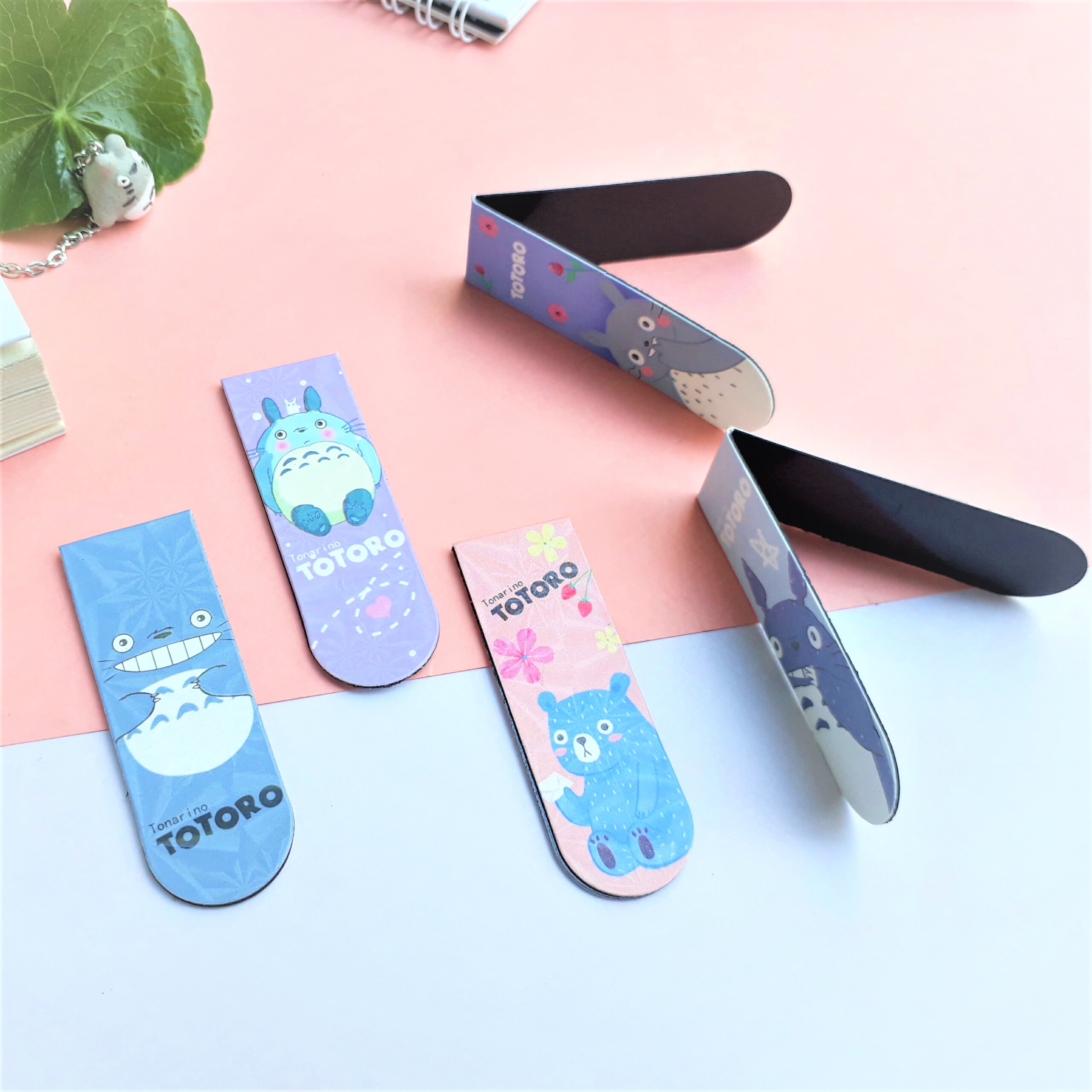 Combo 5 Bookmark Nam Châm Đánh Dấu Sách - Totoro Ánh Kim