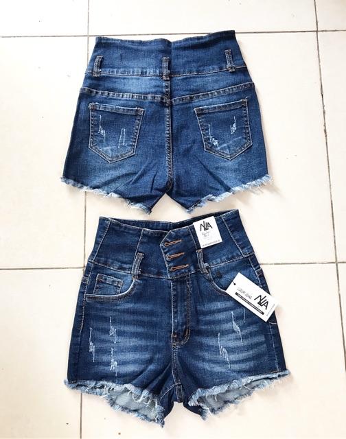Quần short thái lưng cao- hình thật shop chụp