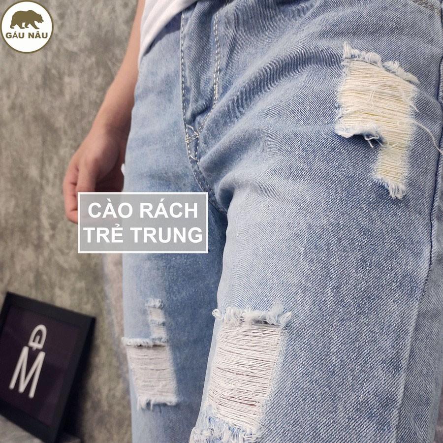 Quần short jean nam GN416 màu chuẩn đẹp Gấu Nâu