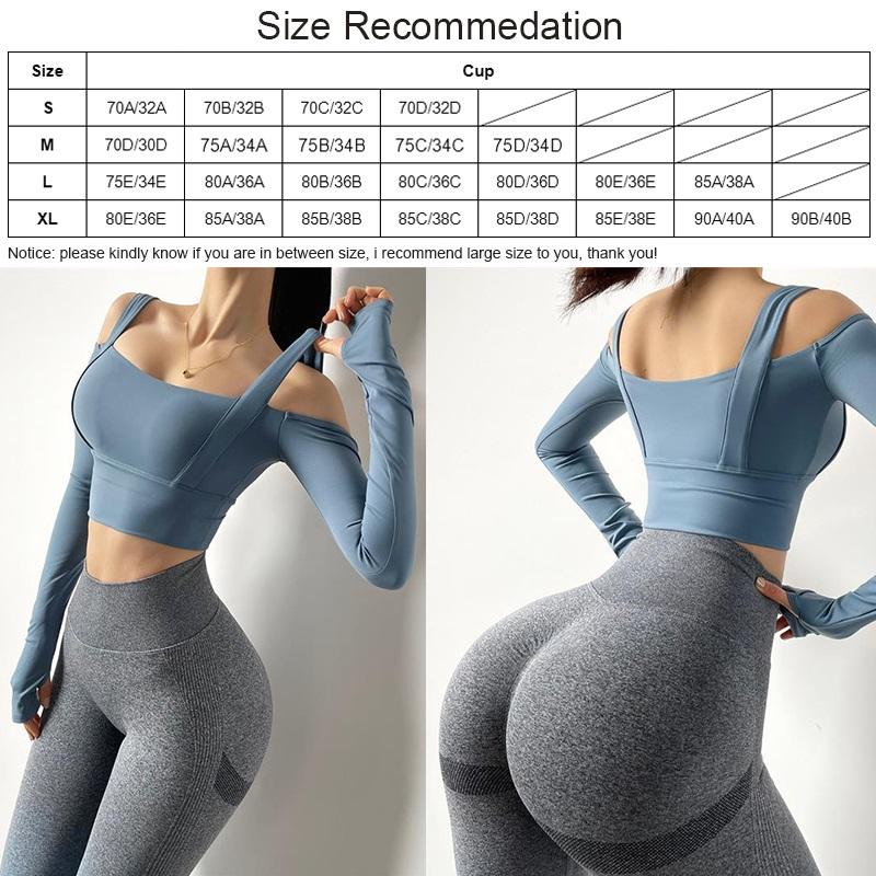 Đám Mây Che Giấu Chắc Chắn Ngực Kiểu Dáng Thể Thao Tay Dài Quần Lót Nữ Áo Push Up Gợi Cảm Tập Yoga Crop Top, Chạy Áo Sơ Mi quần Thể Thao Nữ-Activewear