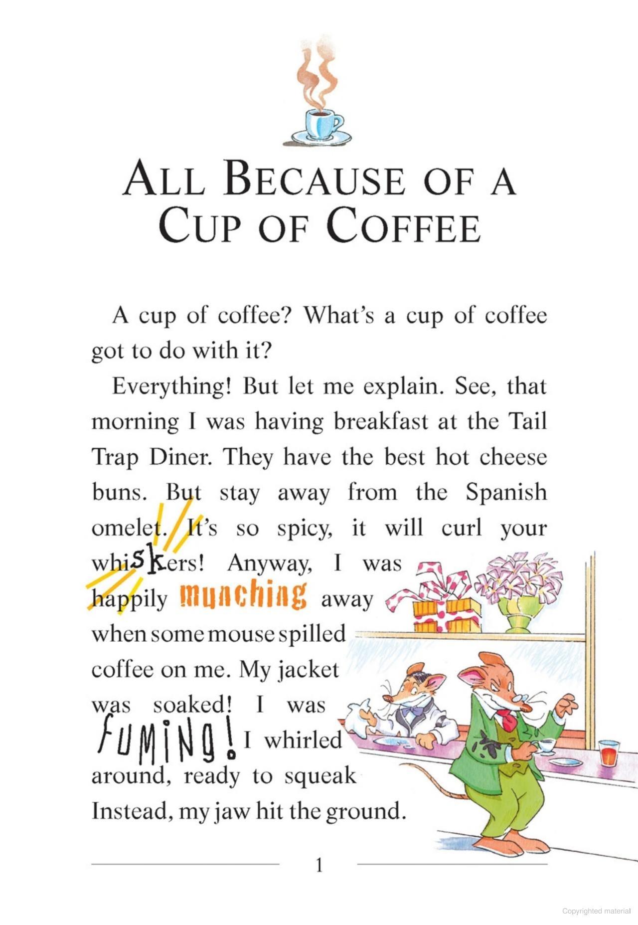 Sách ngoại văn: Geronimo Stilton - Book 10 - All Because Of A Cup Of Coffee