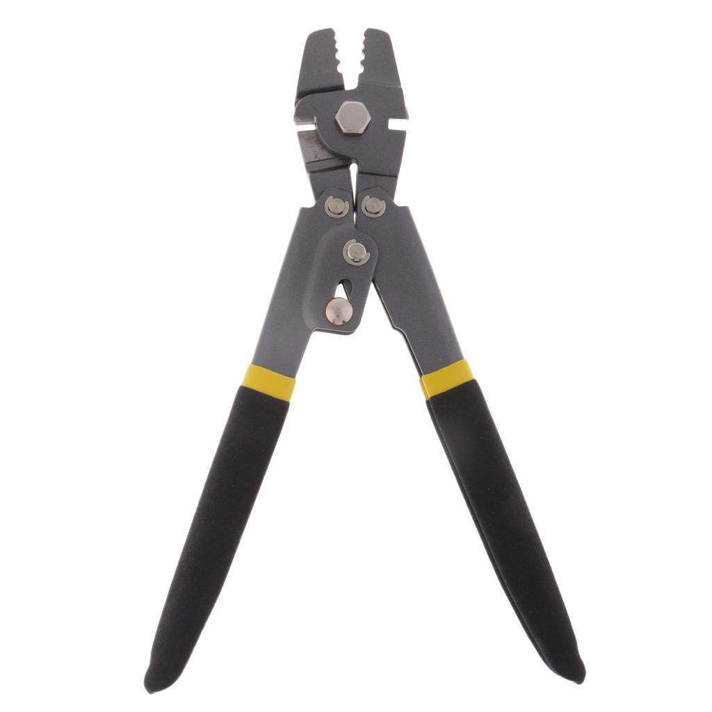 Stainless Steel Fishing Pliers Wire Rope Swager Crimpers Fishing Crimping Pliers Line Cutter