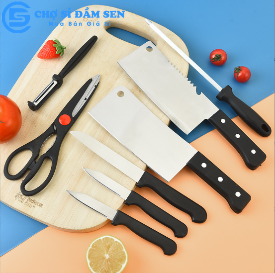 Bộ dao kéo 8 món Kitchen knife tiện dụng G14-BoDao8m