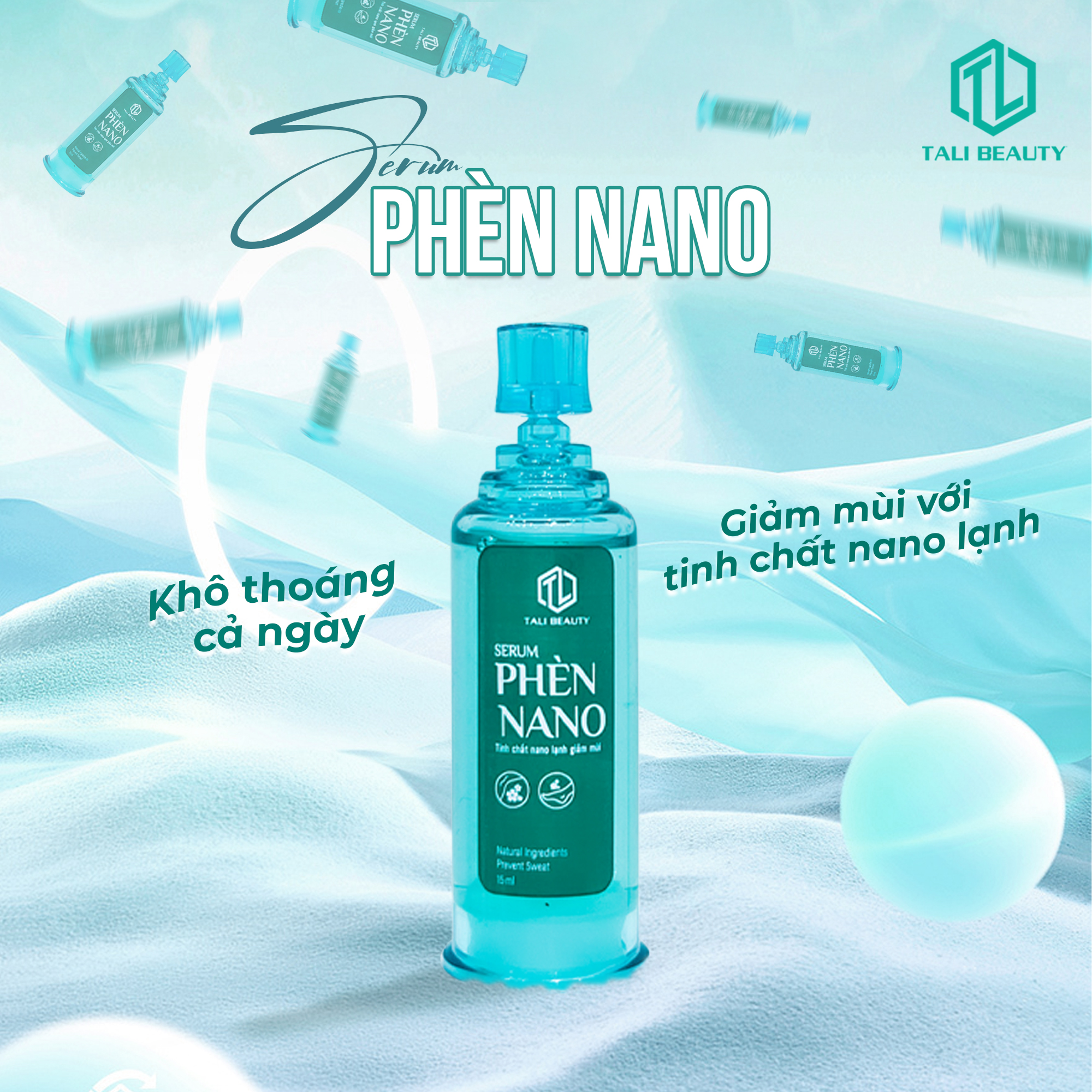 Serum Phèn Nano khử mùi hôi cơ thể