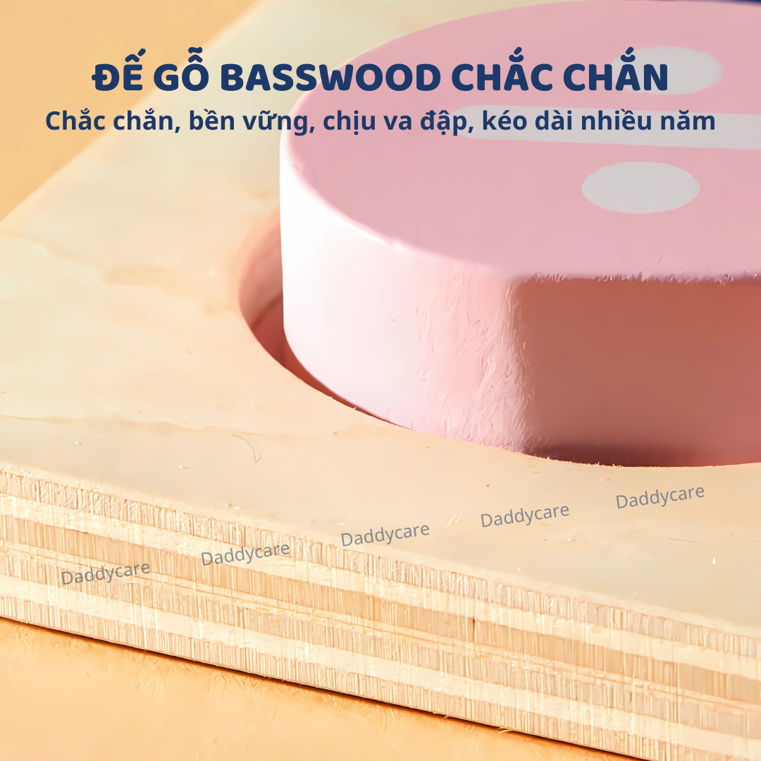 Bảng gỗ ghép hình cho bé học chữ cái và chữ số, đồ vật và thức ăn Mideer wooden peg puzzles