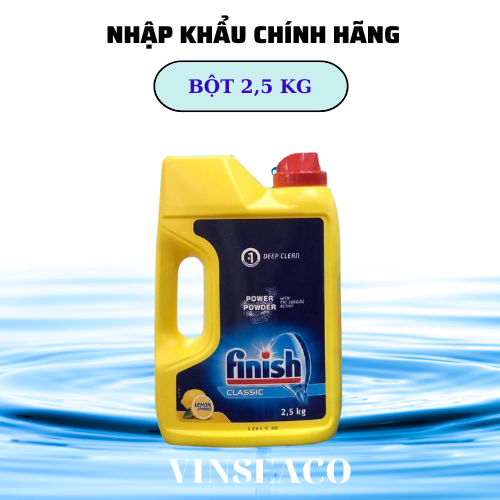 Bột rửa bát Finish hộp 4,5 kg .2.5 KG chuyên dùng cho máy rửa chén bát , bột rửa chén bát alio