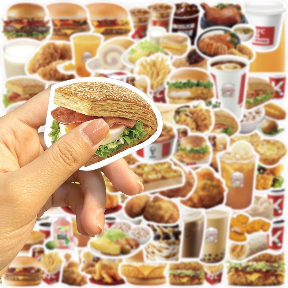 Bộ 64 Sticker Thức Ăn Nhanh Hấp Dẫn