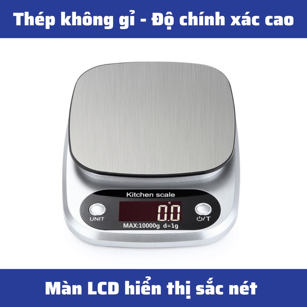 Cân Điện Tử Mini Tiểu Ly Nhà Bếp Cao Cấp dododios 0.01g - 10kg - Nhỏ Gọn, Siêu Chính Xác, Thép Không Gỉ, Màn LCD - Hàng Chính hãng dododios