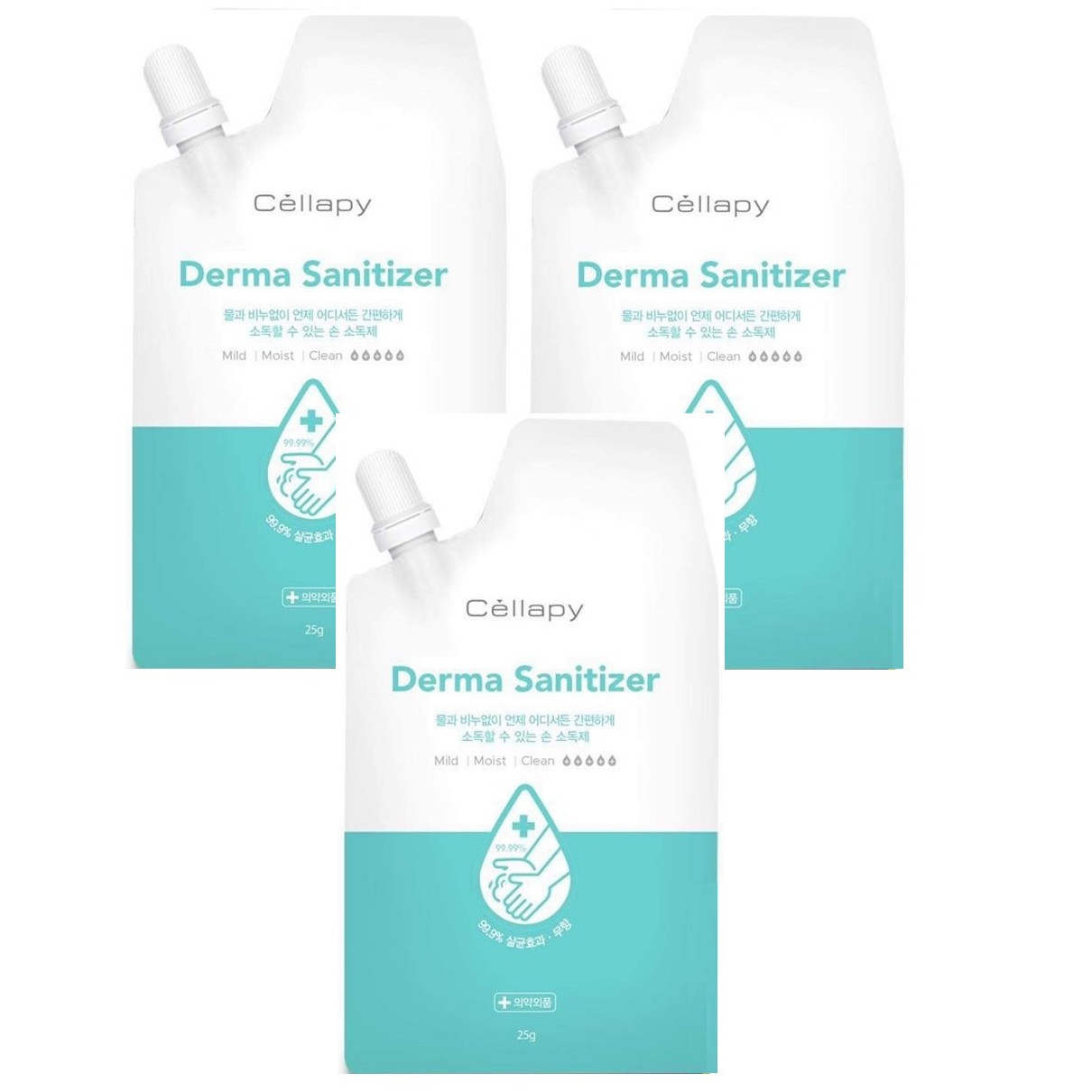 Combo 3 Gel Rửa Tay Sát Khuẩn Cellapy Derma Sanitizer 25g