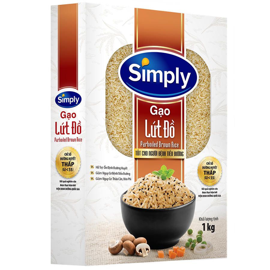 Hộp Gạo Lứt Đồ Simply 1kg