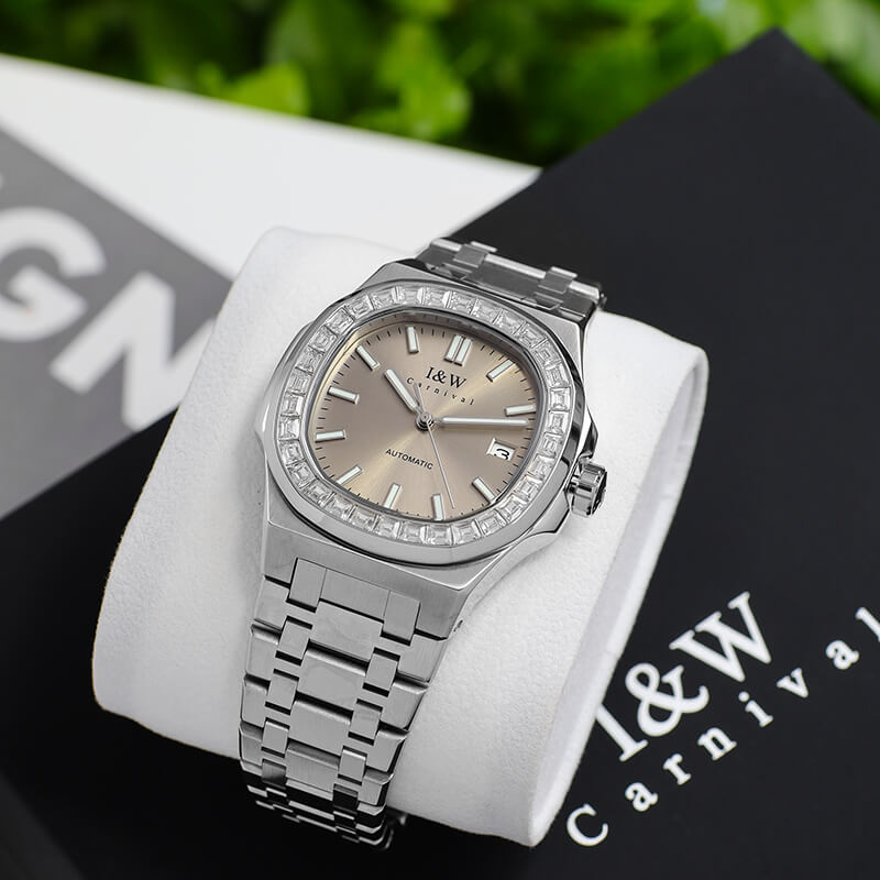 Đồng hồ nam chính hãng IW CARNIVAL IW750G-3 Kính sapphire ,chống xước,Chống nước ,Bảo hành 24 tháng,Máy cơ
