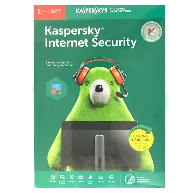 Hình ảnh Kaspersky Internet Security Cho 1 Máy Tính - KIS1U - Hàng chính hãng