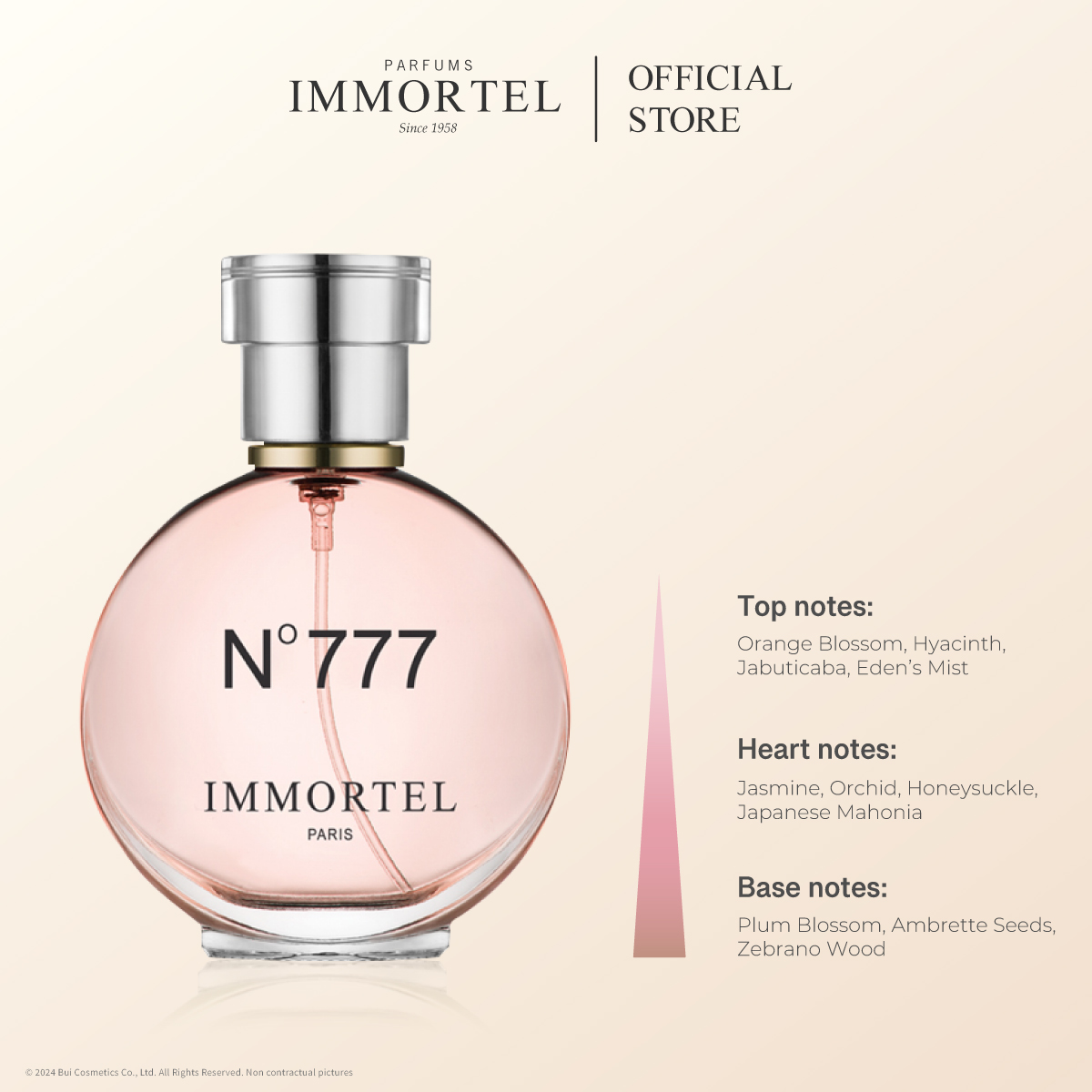 Nước Hoa Nữ IMMORTEL N°777 - Eau de Parfum 60mL Nhập Khẩu Chính Hãng Pháp