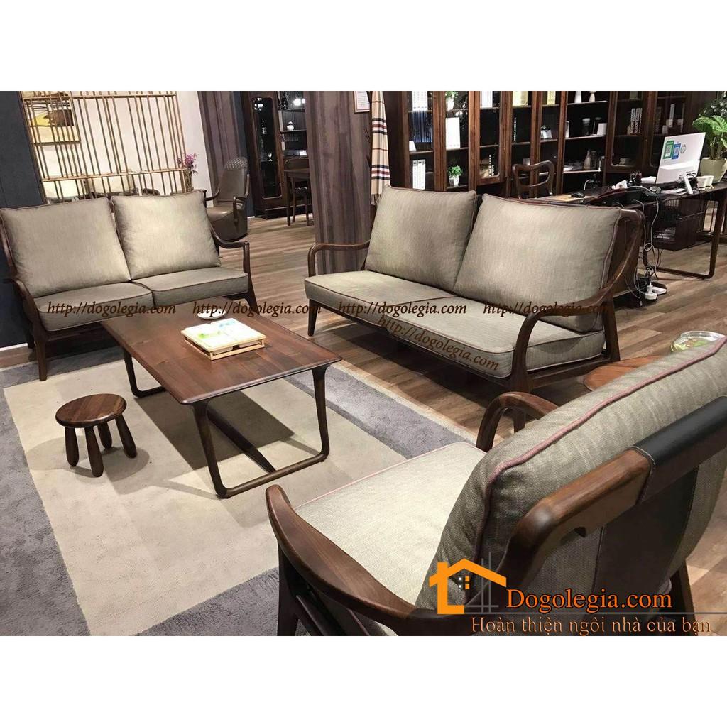 Sofa Gỗ Phong Cách Indochine Đẹp Trầm Mặc SG238