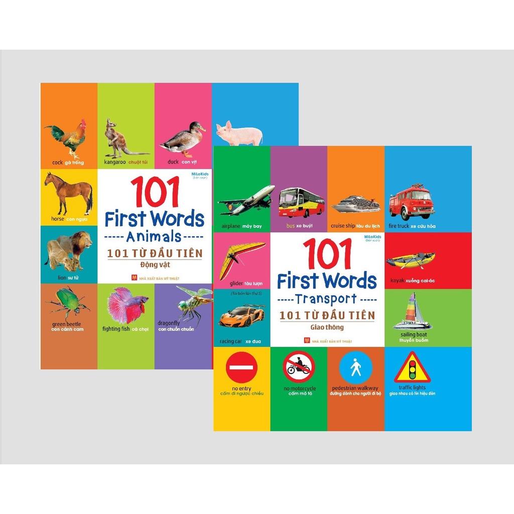 Sách – 101 First Words 101 Từ Đầu Tiên  - Thực vật - Động vật - Giao thông - Đồ dùng thân thiết - Bảng chữ cái - Hình dạng màu sắc