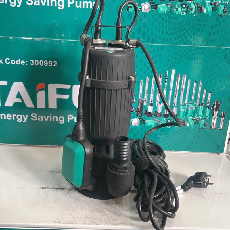 Máy bơm chìm nước thải 250W (0.3HP) Thân gang sơn tĩnh điện TAIFU TPS251A - Bảo hành 1 năm