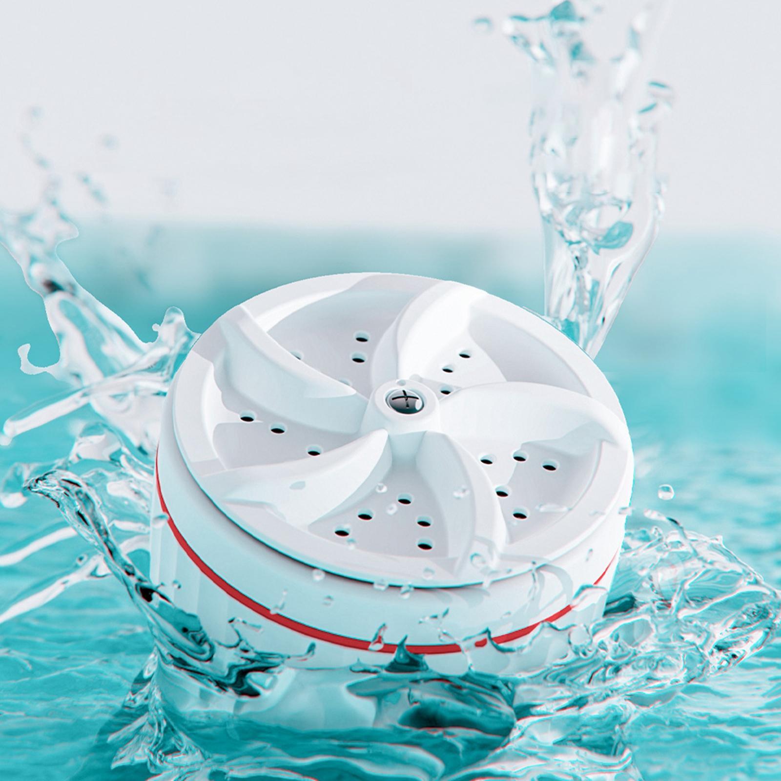 Ultrasonic Mini Turbo Washing Machine Waterproof for Home Outdoor Camping