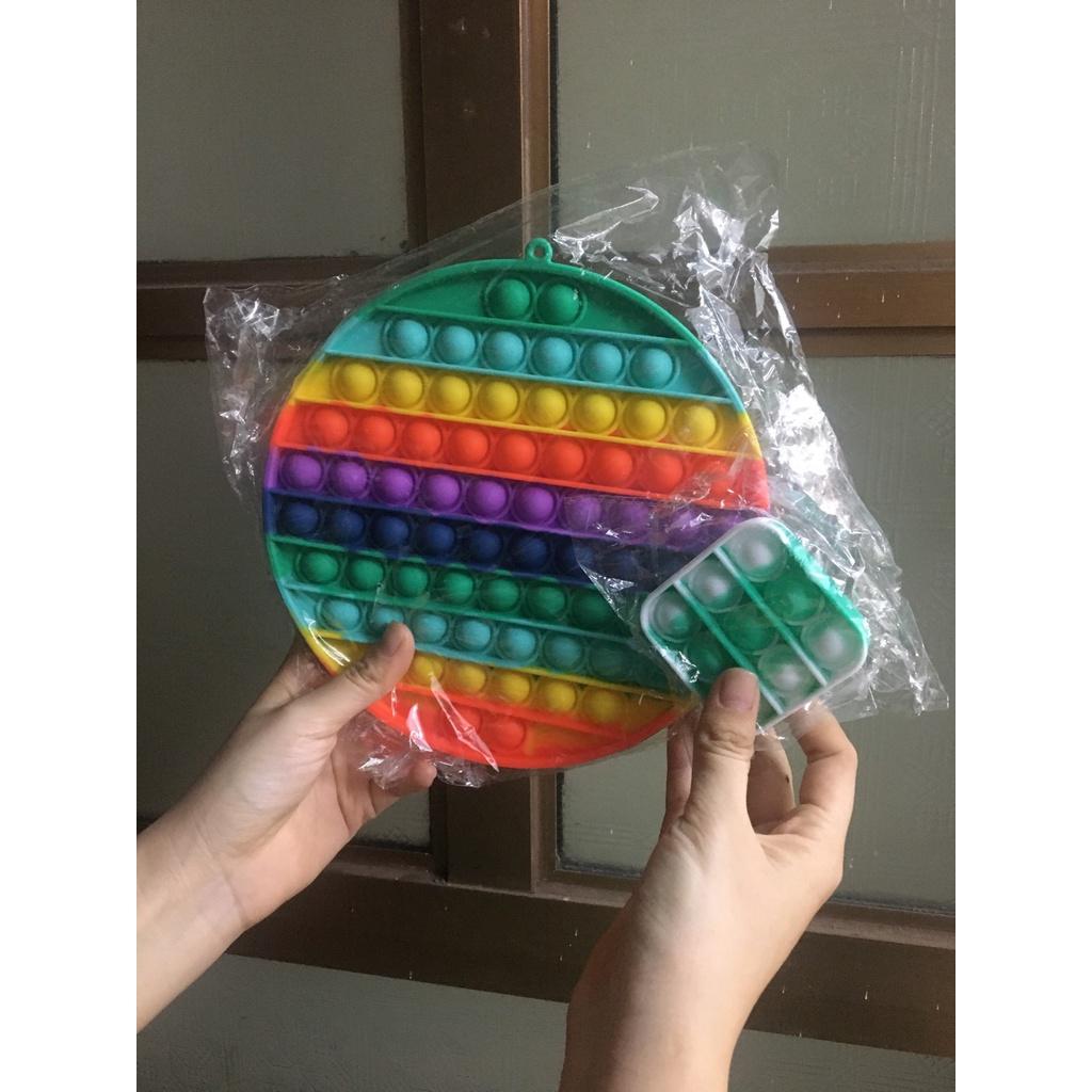 Đồ chơi bóp bong bóng giảm căng thẳng giảm stress cho bé đồ chơi Pop It Fidget dạng bong bóng thư giãn mẹ vè bé
