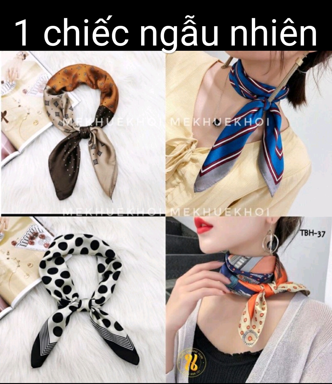Khăn Lụa Vuông 70x70, Khăn Lụa Quàng Cổ - Khăn Lụa Cuốn Cổ _,,