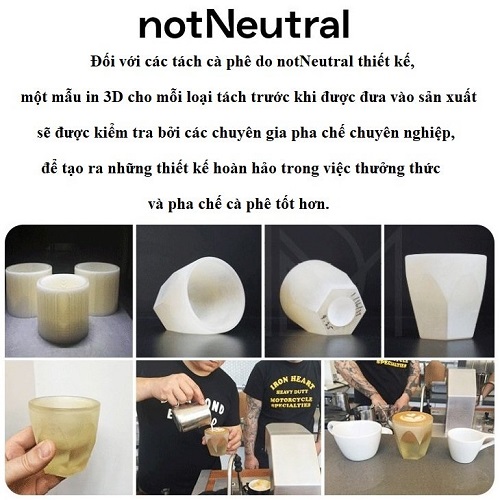 Bộ đĩa và ly sứ NotNeutral LINO Small Latte 240ml