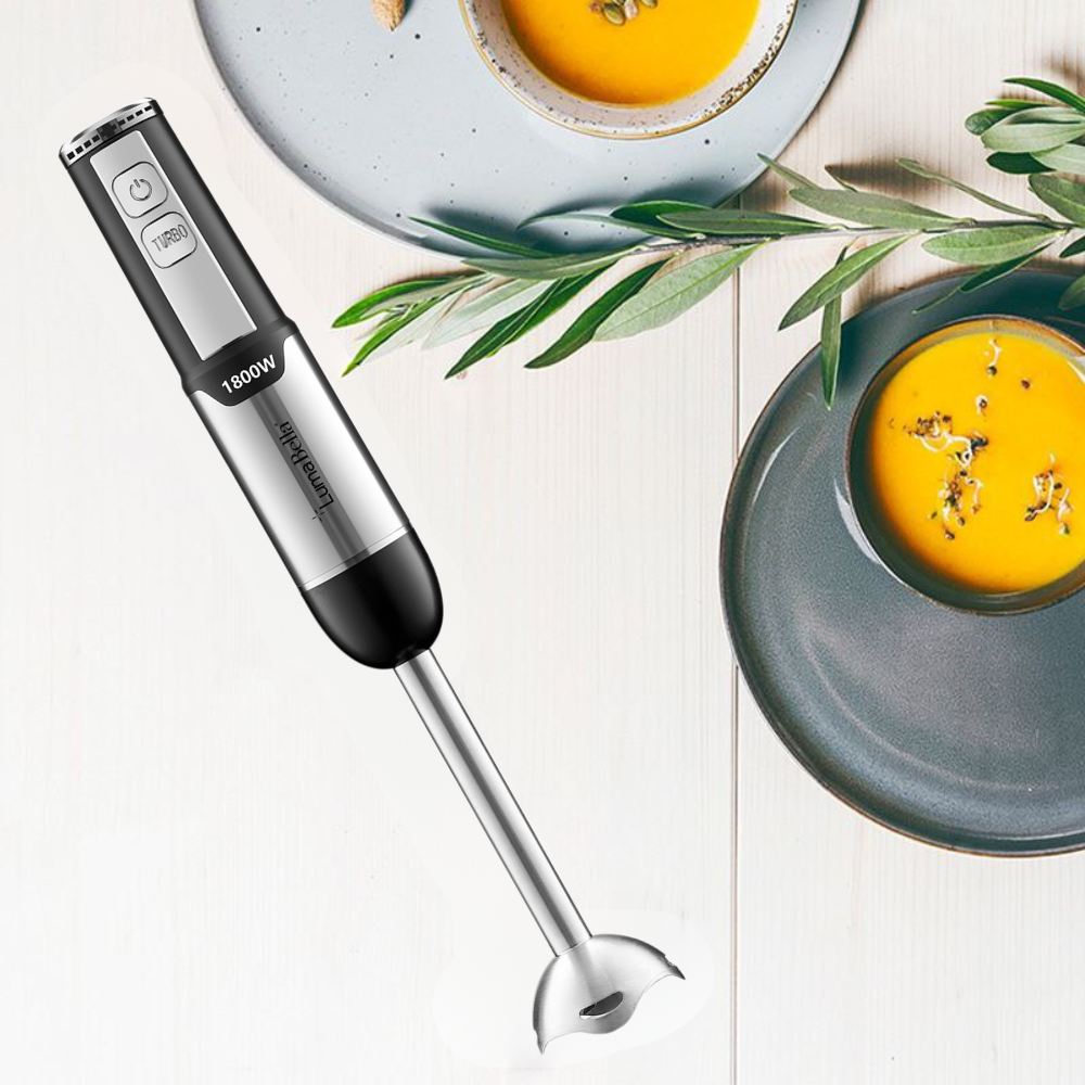Máy xay cầm tay đa năng Lumabella LB52026 công suất 1800W, lưỡi dao sắc bén xay nhuyễn thực phẩm  - HÀNG CHÍNH HÃNG