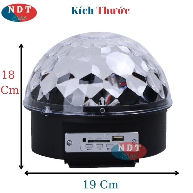 Đèn Led Xoay 7 Màu Hình Cầu Trang Trí Sân Khấu Cảm biến Nháy Theo Nhạc Kết nối Bluetooth Và Usb Cực Chất
