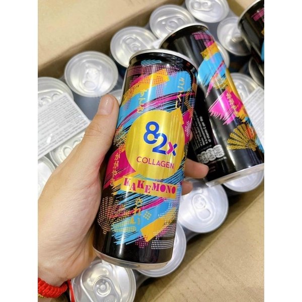 82X Nước uống giải khát đẹp da Kakemono 245ml/lon ( Pack 12 ).