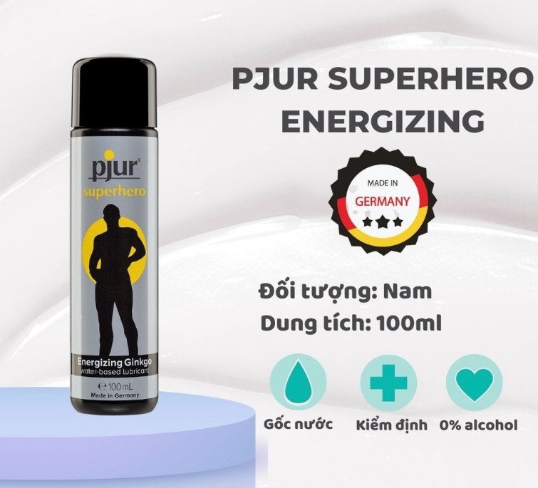 Gel Bôi Trơn Lâu Ra Của Đức Pjur Superhero Glide 100ml - Che Tên Sản Phẩm