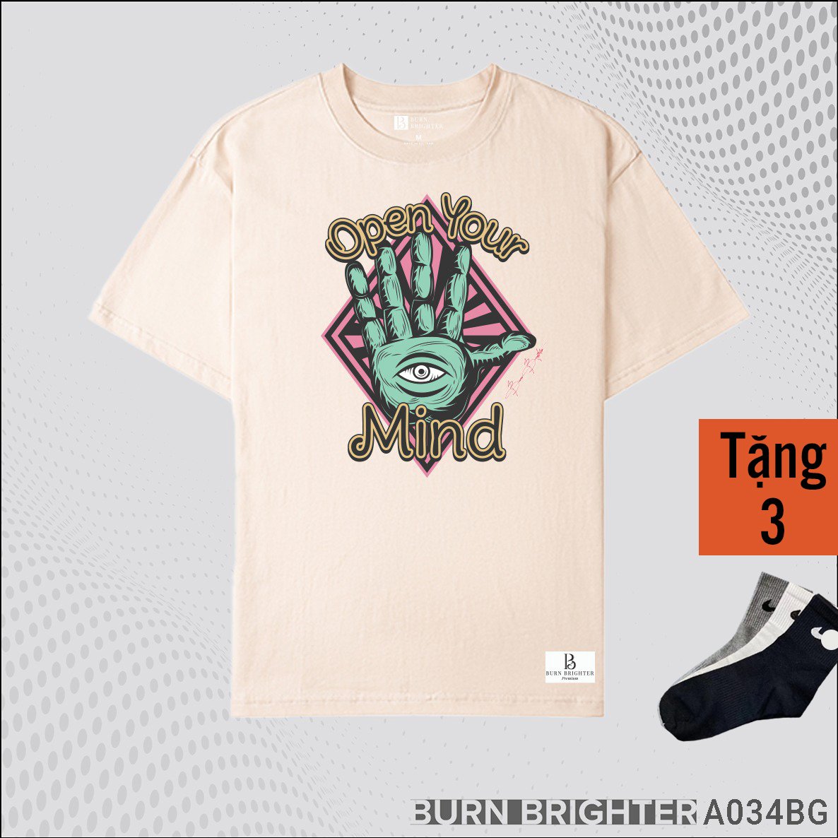 ÁO THUN UNISEX A034 - BURN BRIGHTER