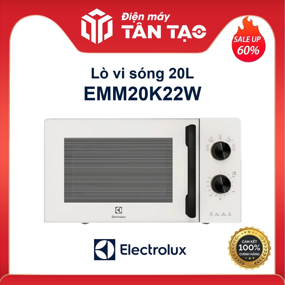 Lò vi sóng Electrolux EMM20K22W 20 lít - Hàng Chính Hãng