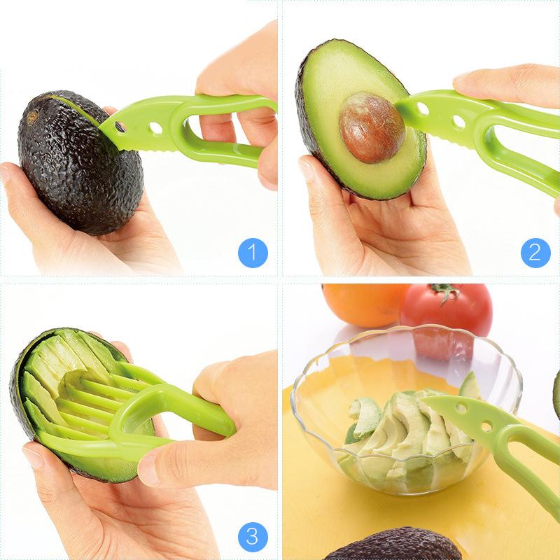 Dụng Cụ Gọt Vỏ Trái Cây ANAEAT 3 Trong 1 Bằng Nhựa Dùng Cắt Bơ Tiện Dụng Cho Nhà Bếp