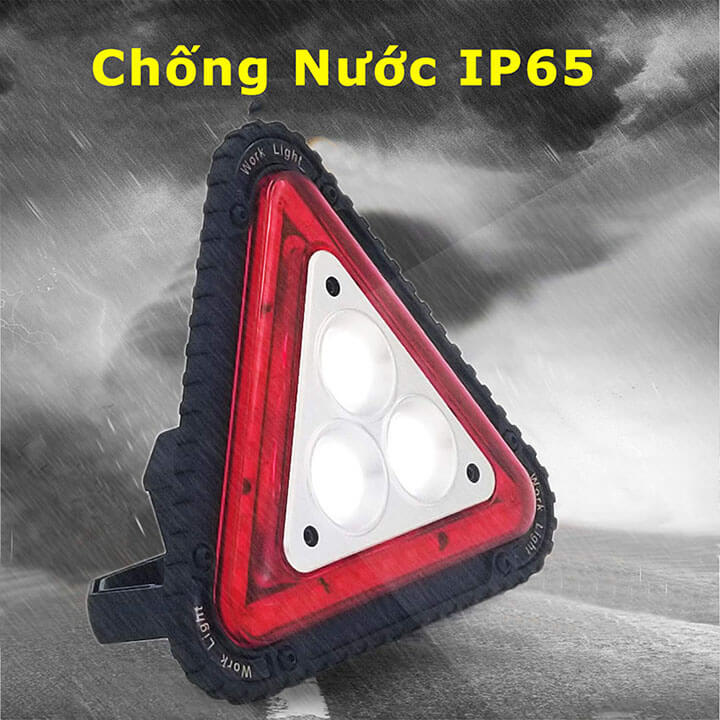 Đèn pin siêu sáng đa năng kiêm sạc dự phòng công suất 50W 300 Lumens, chống nước IP65, sử dụng pin sạc 18650, đèn công trường cao cấp