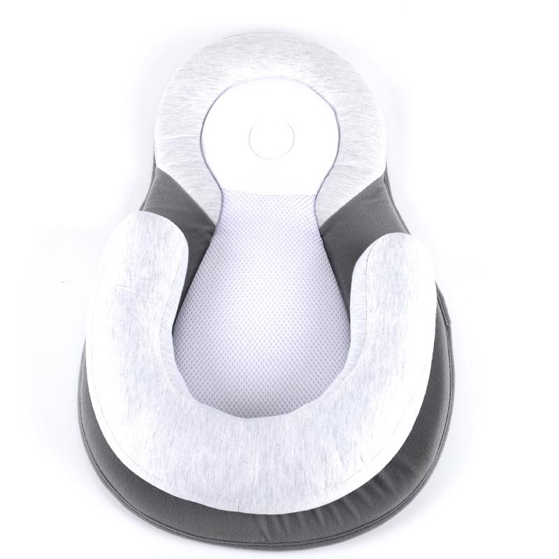 Gối Cho Bé Sơ Sinh Ngủ Hỗ Trợ Gối Lõm Hoạt Hình Cho Bé Đệm Ngăn Ngừa Phẳng Đầu Gối Em Bé Trào Ngược Giường