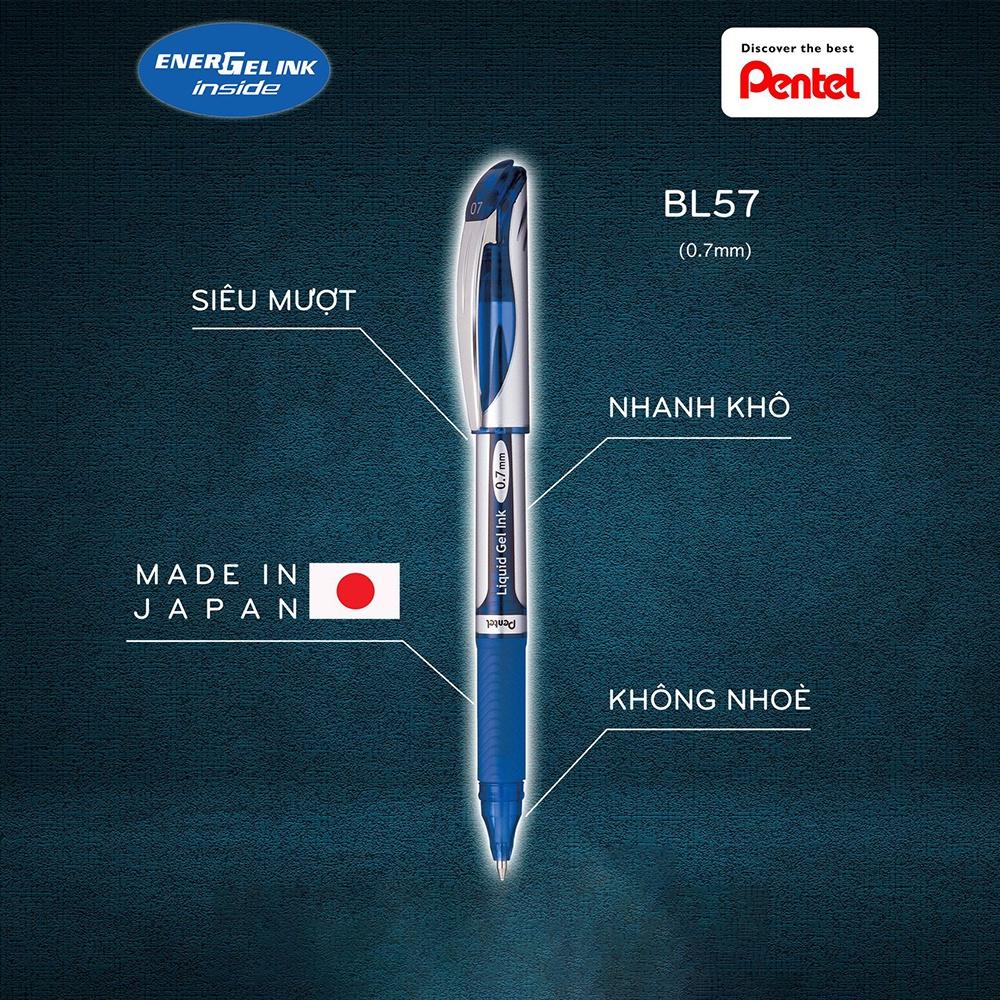 || Bút Ký Nhật Bản Pentel Energel BL57 | Bút Ký Mực Gel Nét 0.7 Cao Cấp Siêu Nét Siêu Mượt Cho Chữ Ký Hoàn Hảo