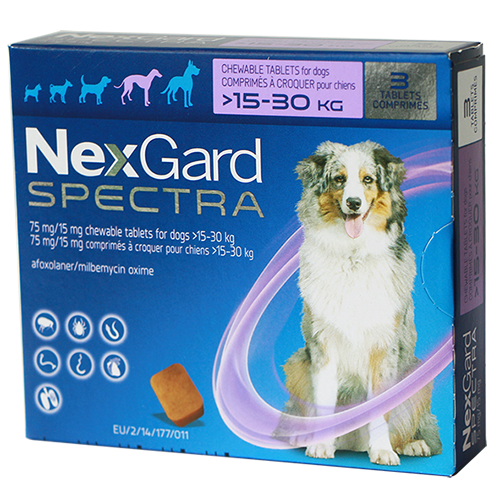 NEXGARD SPECTRA size L cho chó từ 15.1-30 kg