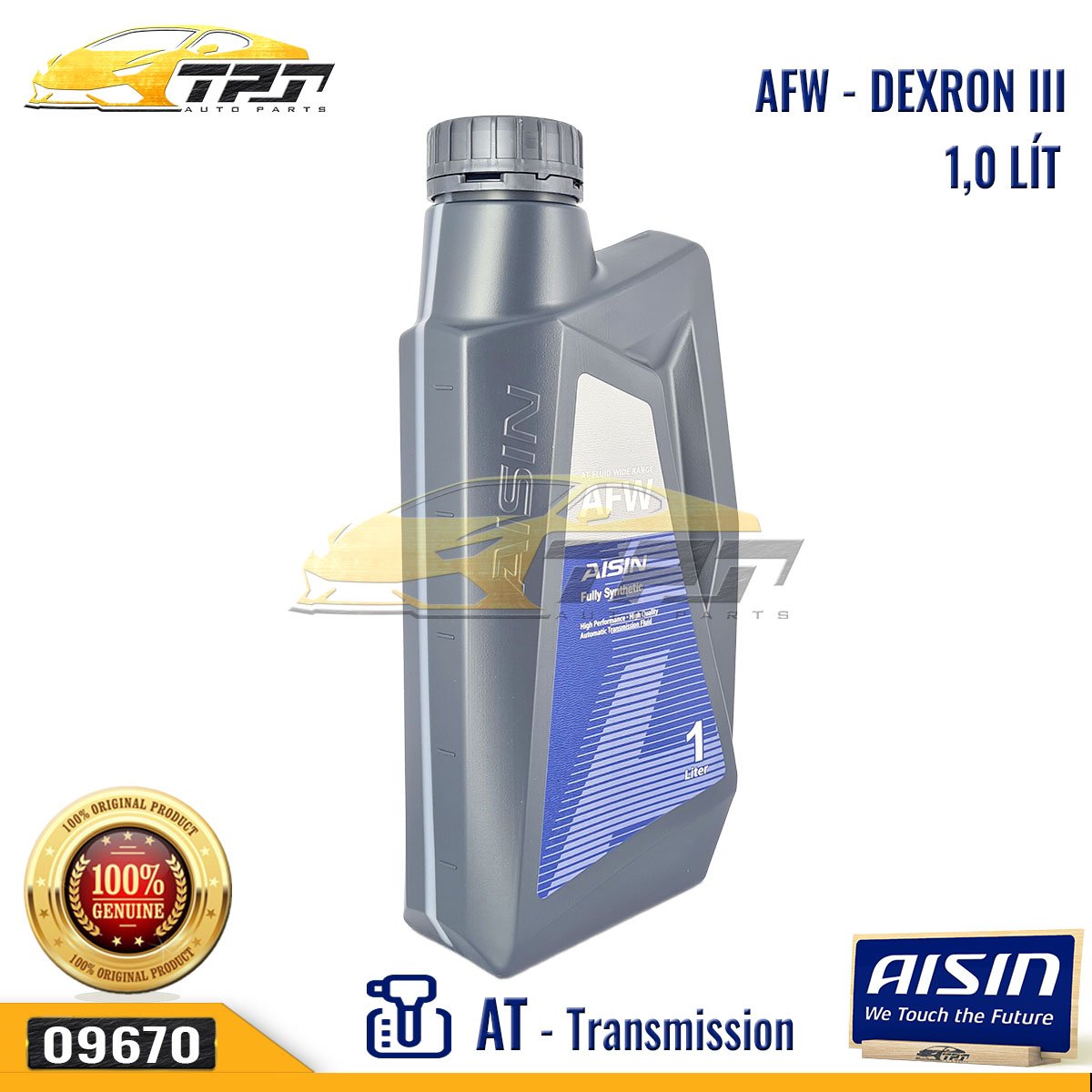 Nhớt Hộp Số Tự Động DEXRON III (1 Lít) ATFD31P AISIN - Japan