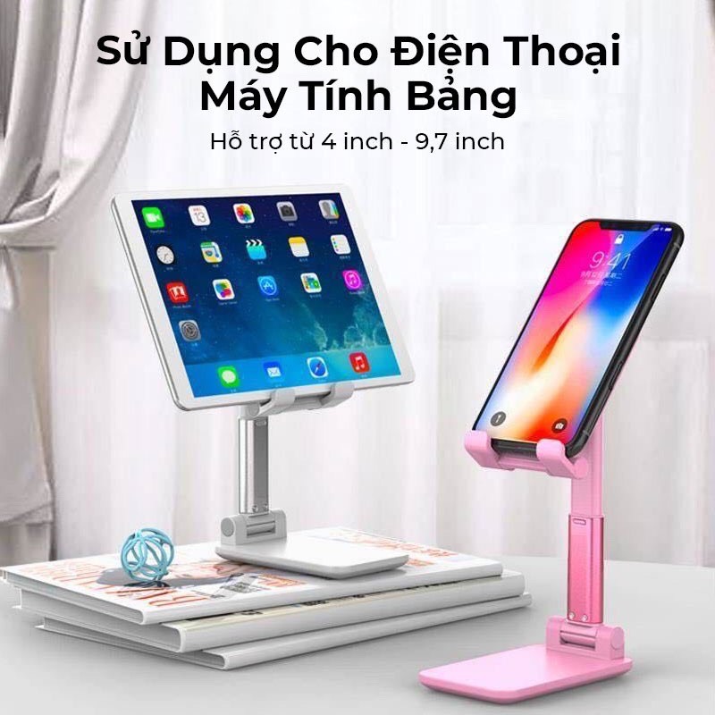 Kệ điện thoại - Giá đỡ Để Điện Thoại 360, iPad Khung Gấp Gọn, Góc Xoay Linh Hoạt, Hỗ Trợ Làm Việc Hay Học Tập