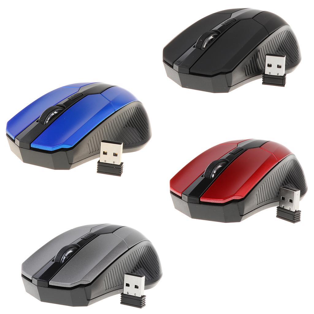 Ergonomic Bluetooth 4.0  Optical Mouse 2.4G for Desktop Laptop-Black