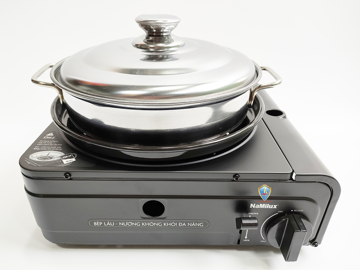 Bếp lẩu - nướng không khói đa năng Namilux NA-GS2821PF - HÀNG CHÍNH HÃNG NAMILUX