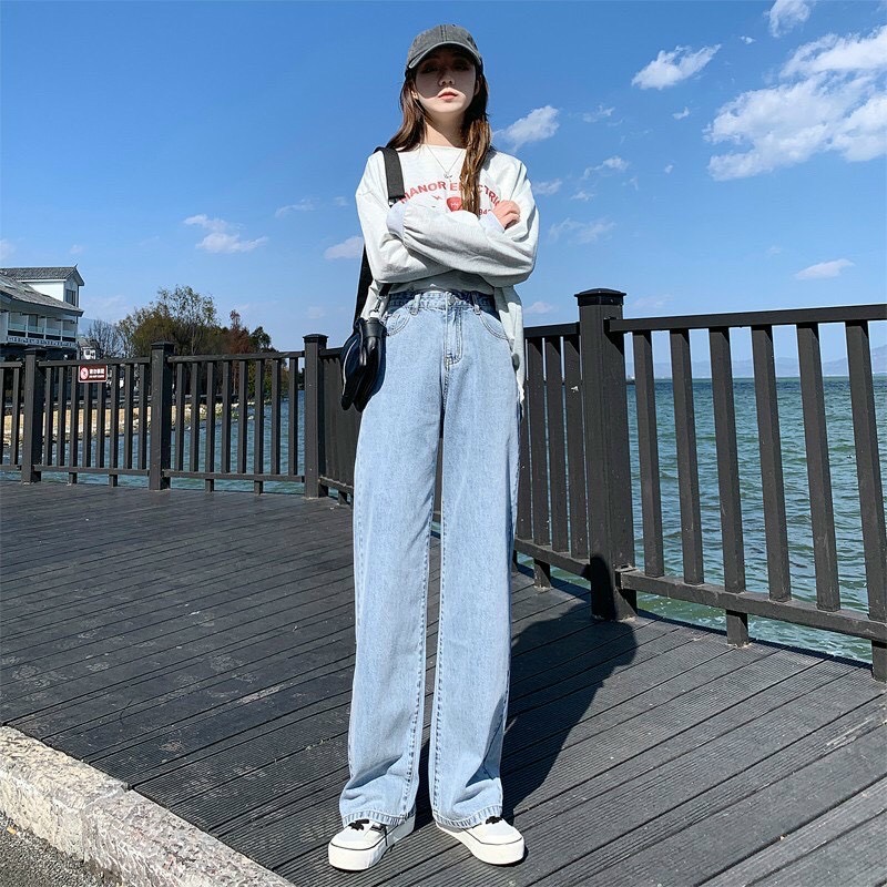 Quần jean ống rộng Simple đủ cỡ size OR121