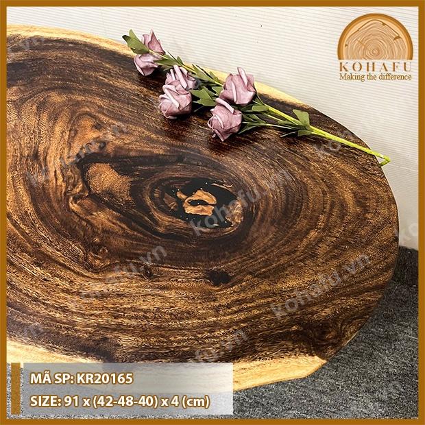MẶT BÀN CAFE/ SOFA PHÒNG KHÁCH GỖ NGUYÊN TẤM KR20165