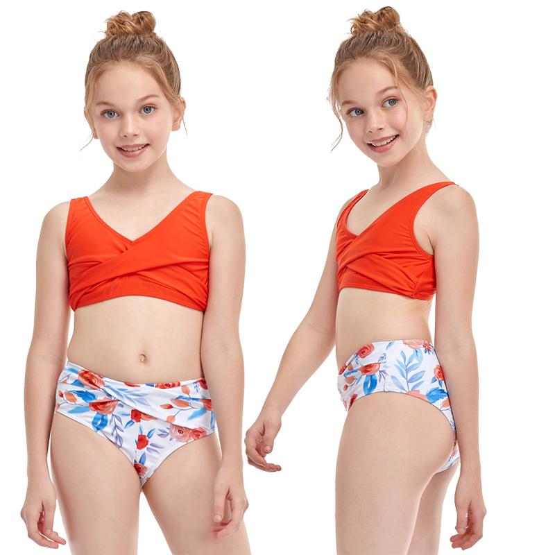 Phù Hợp Với Họ Mẹ Bơi Bikini Nữ, Có Trẻ Trung Đồ Bơi Trẻ Em Kid Cho Bé Bãi Biển Đồ Bơi Chia 2 Miếng Biquini
