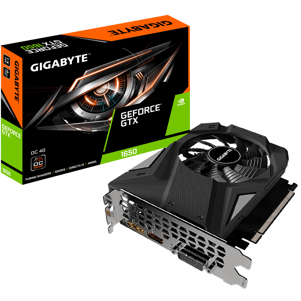 Card màn hình GIGABYTE GeForce GTX 1650 4GB GDDR6 OC (GV-N1656OC-4GD) - Hàng Chính Hãng