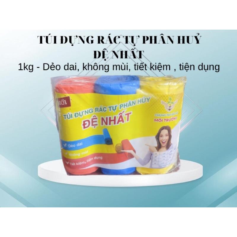 Bao rác tự phân huỷ Đệ Nhất 1kg 3 cuộn 4 size tiểu/trung/đại/đặc đại